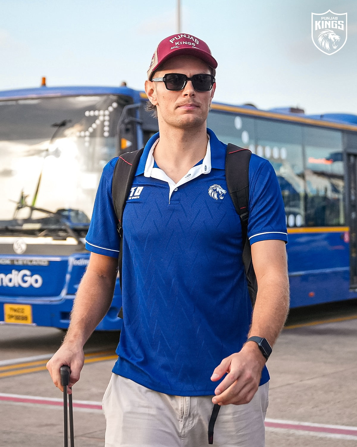 Travel Polo (Blue ) - Punjab Kings