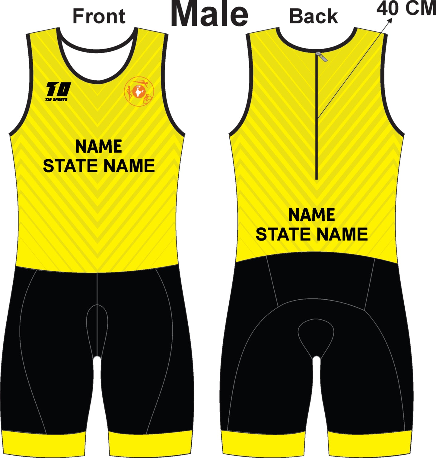 Triathlon Male – Yellow Colour