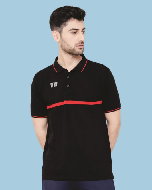 Engineered Striped Polo