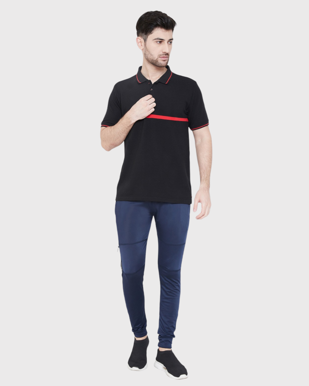Engineered Striped Polo