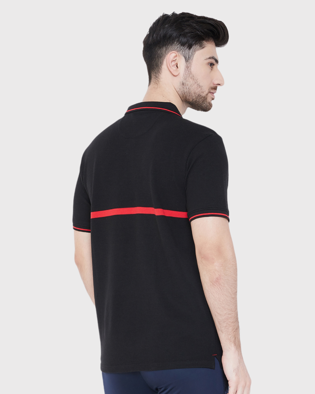 Engineered Striped Polo