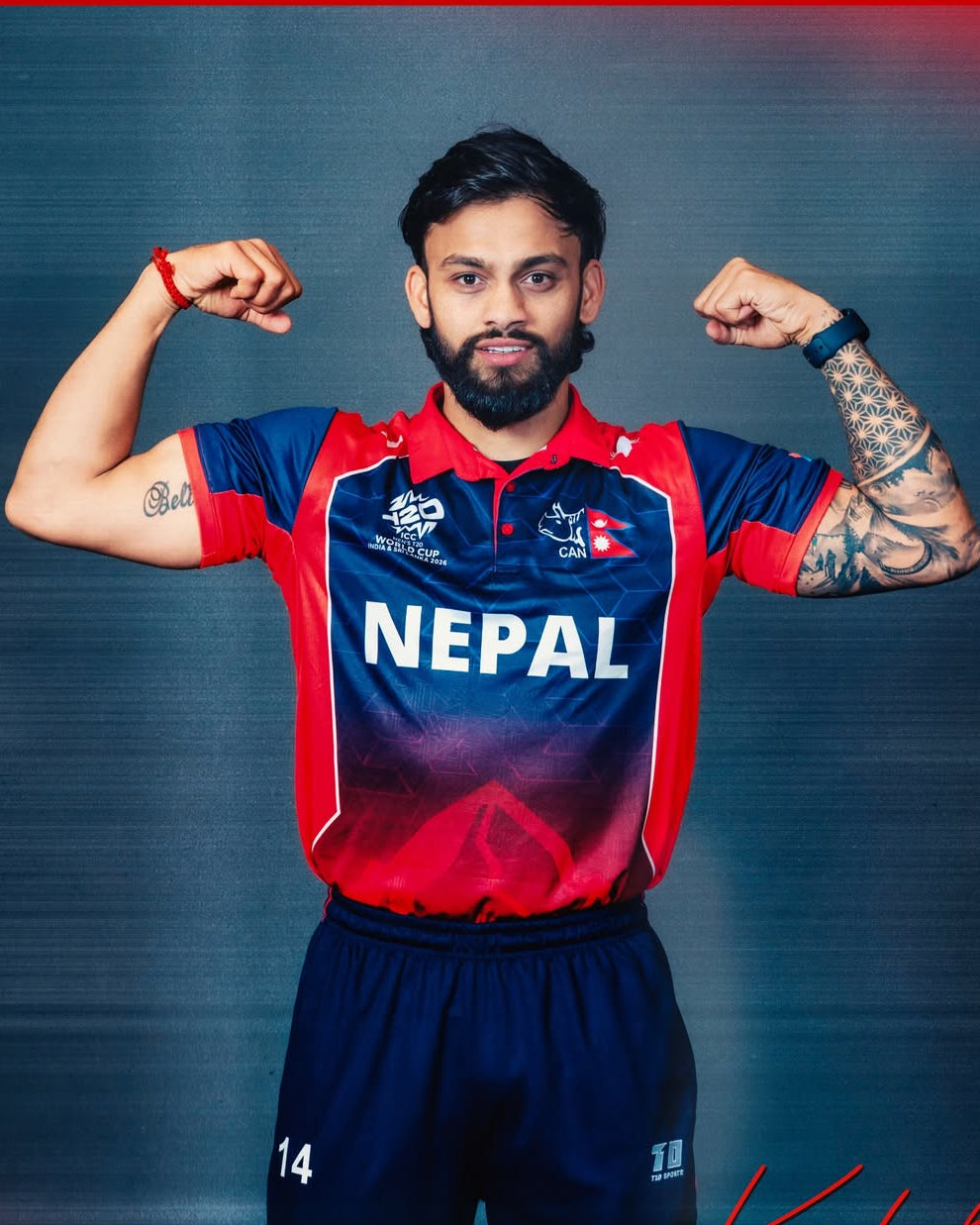 World Cup 2026 - Playing Jersey - Nepal Cricket – T10-sports
