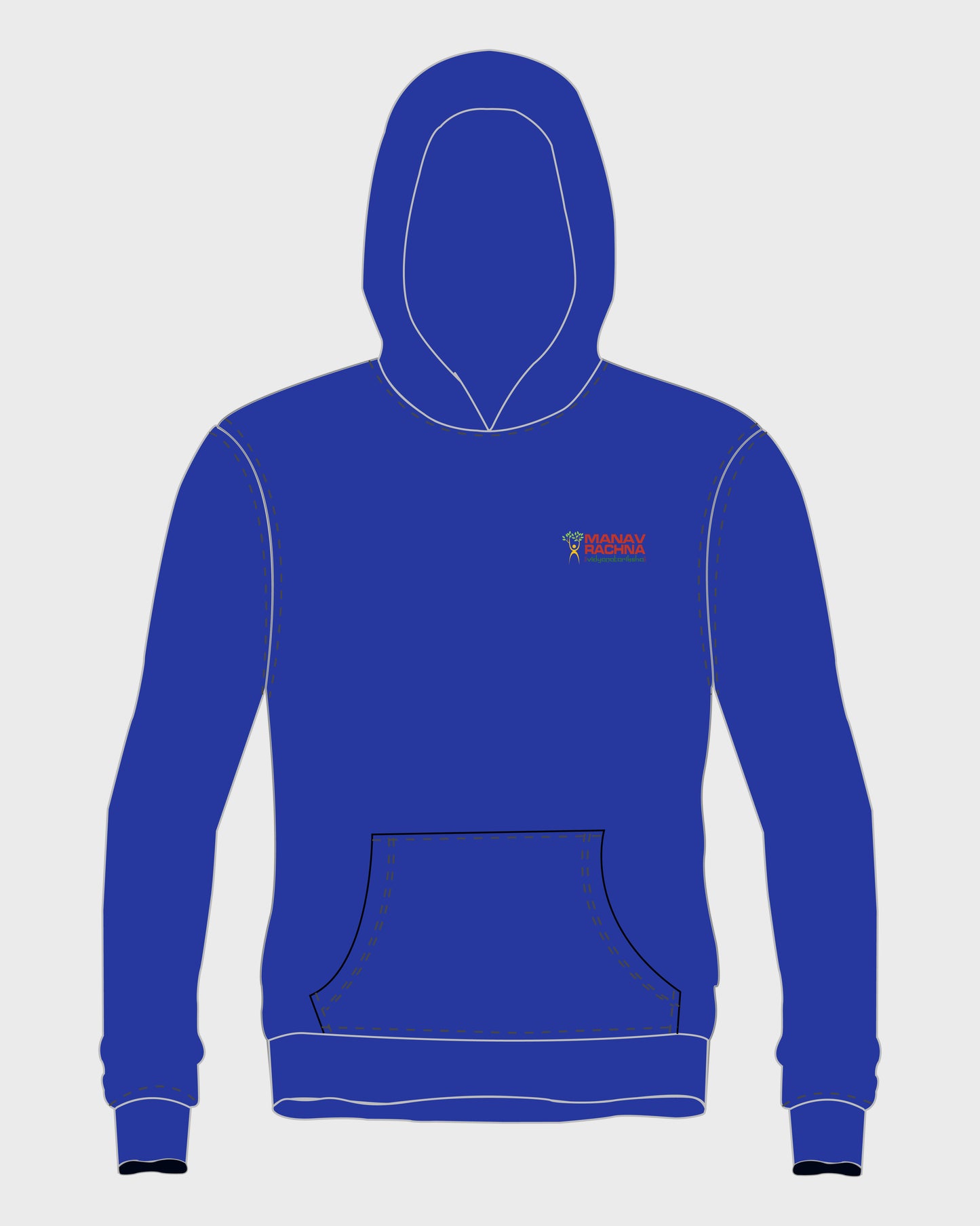 MRIS CLAN Hoodie Royal Blue - Manav Rachna