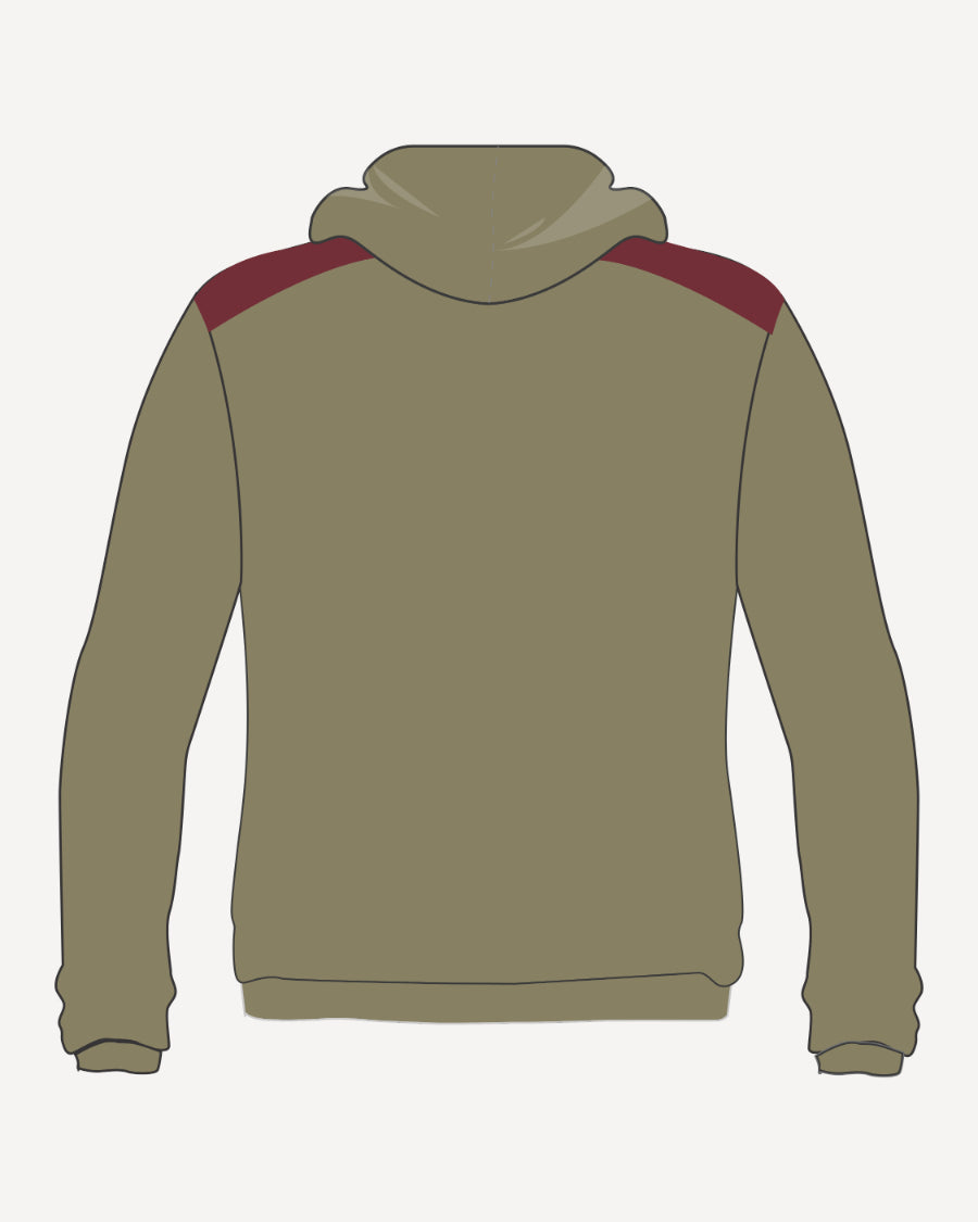 BEIGE/MAROON HOODIE - MRIS IB