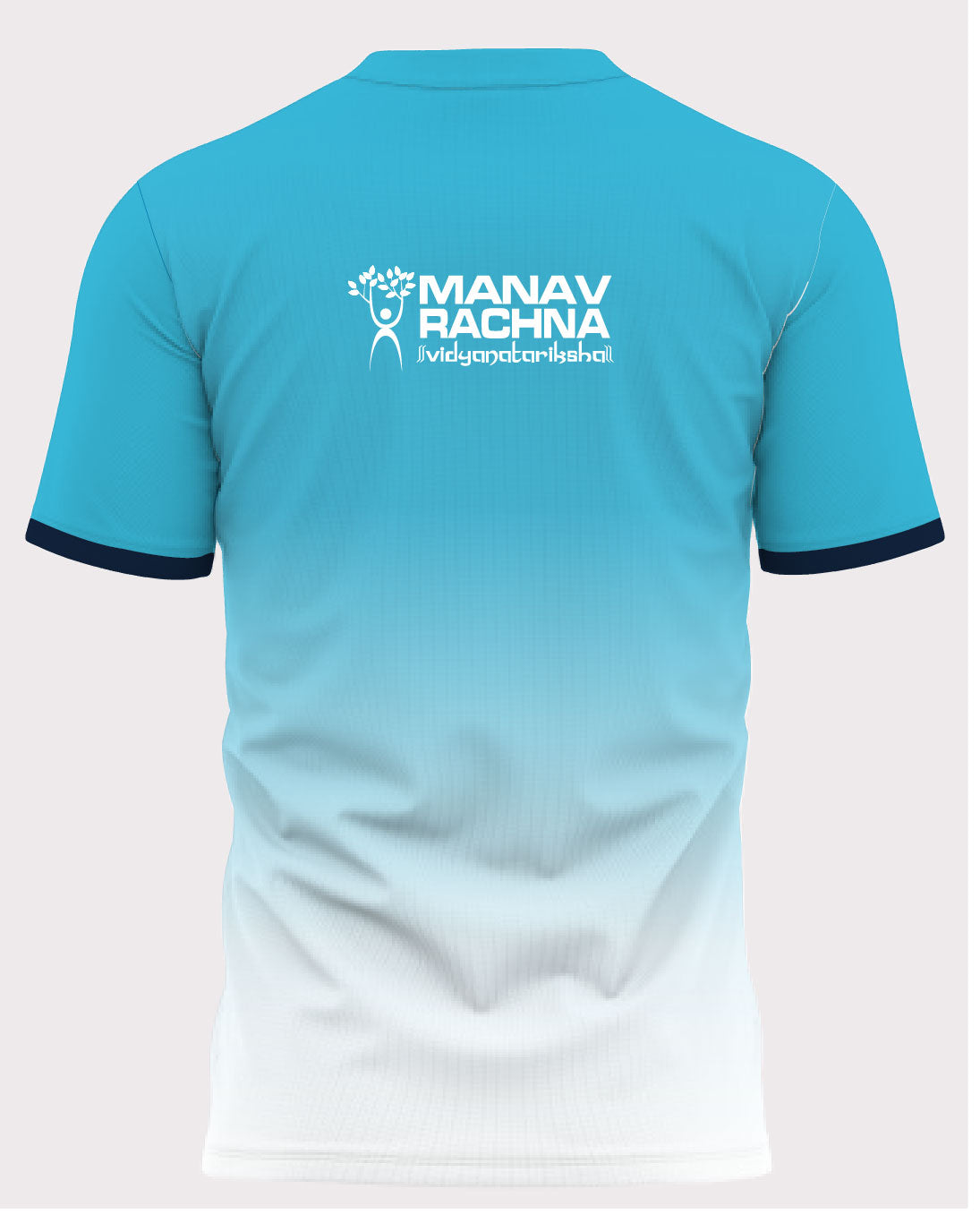 DryFit R/N CLAN House Aqua Blue T-Shirt - Manav Rachna