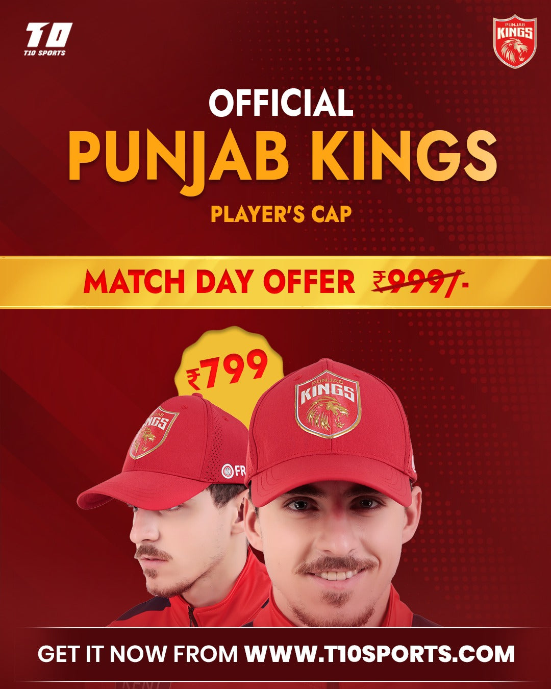 PBKS PLAYER'S CAP -OFFER