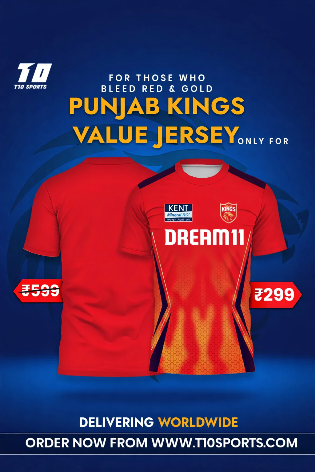 Punjab Kings Value Jersey - Punjab Kings