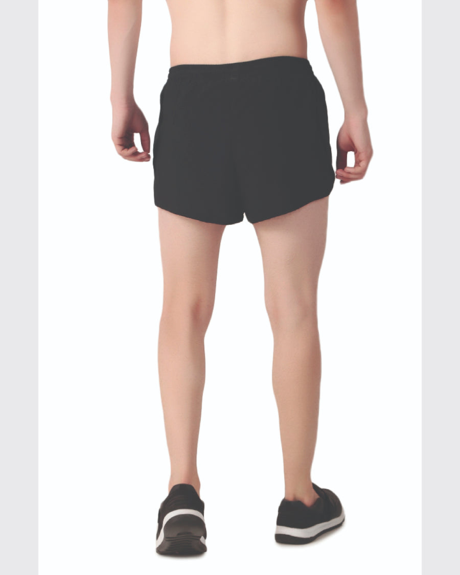 SPLIT SHORTS BLACK - JBG KOLKATA MARATHON 2026