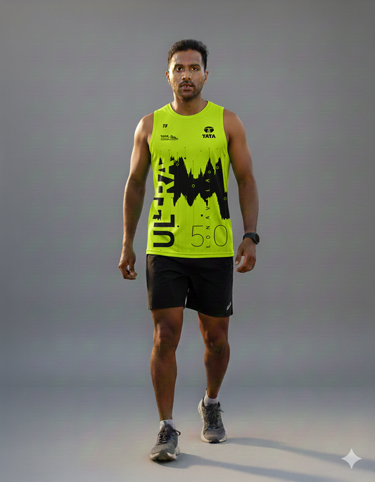 Abstract Male Singlet - Tata Ultra Marathon