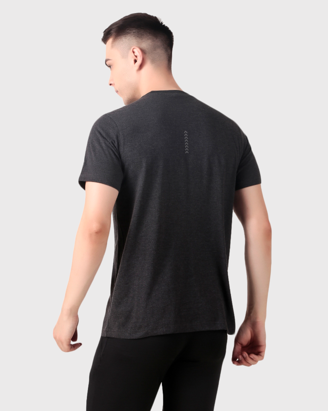 Dark Charcoal Cotton Tee - Hyderabad Runners