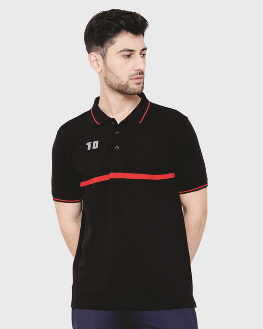 Engineered Striped Polo