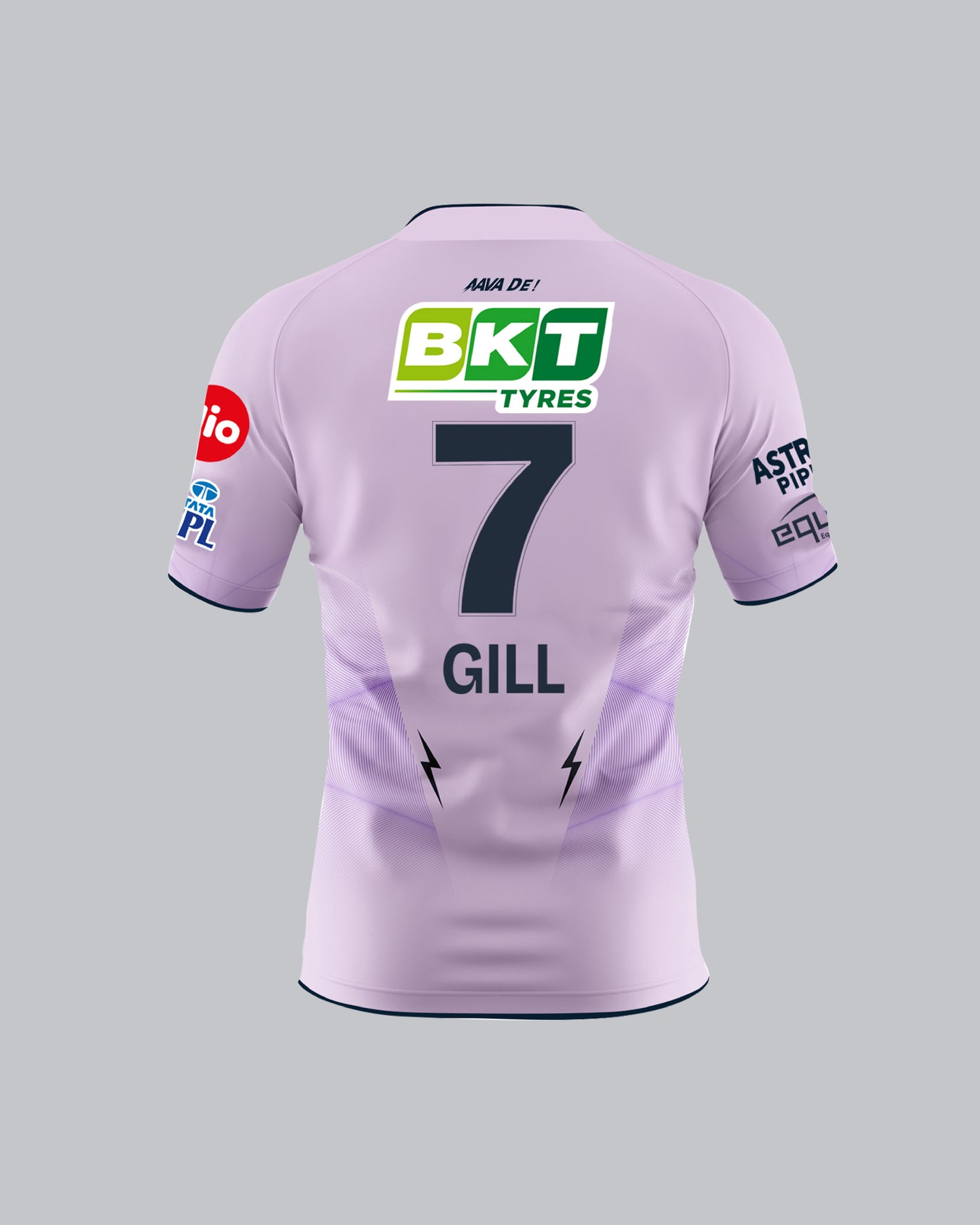 OFFICIAL PLAYING JERSEY HALF SLEEVE LAVENDER - GUJARAT TITANS - IPL 2026