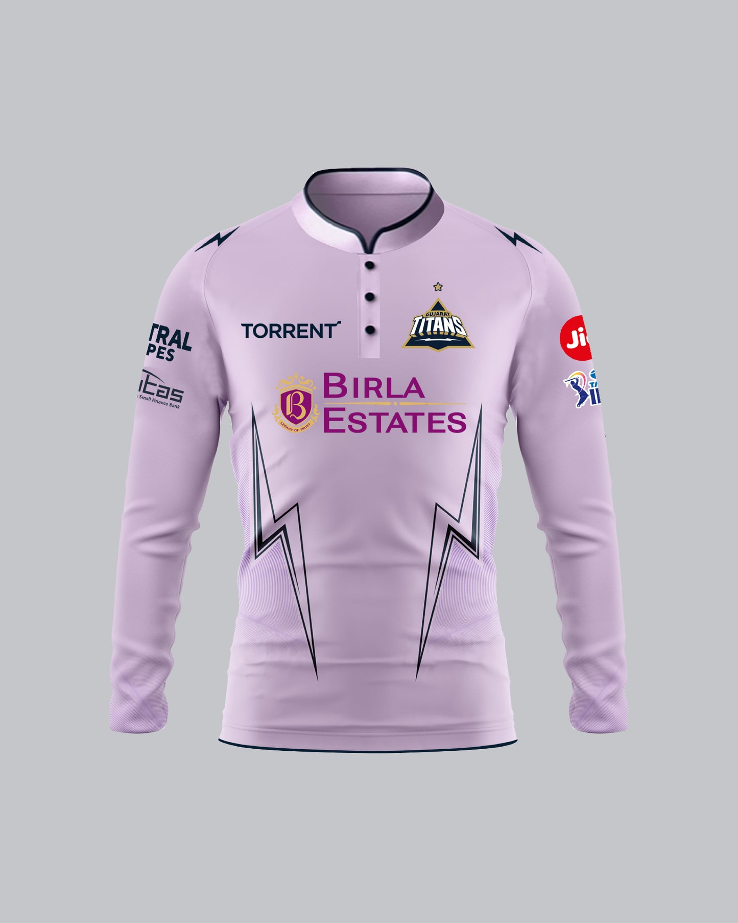OFFICIAL PLAYING JERSEY FULL SLEEVE LAVENDER - GUJARAT TITANS - IPL 2026
