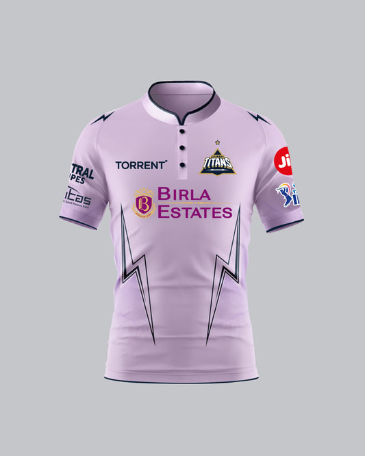 OFFICIAL REPLICA HALF SLEEVE LAVENDER JERSEY - GUJARAT TITANS - IPL 2026