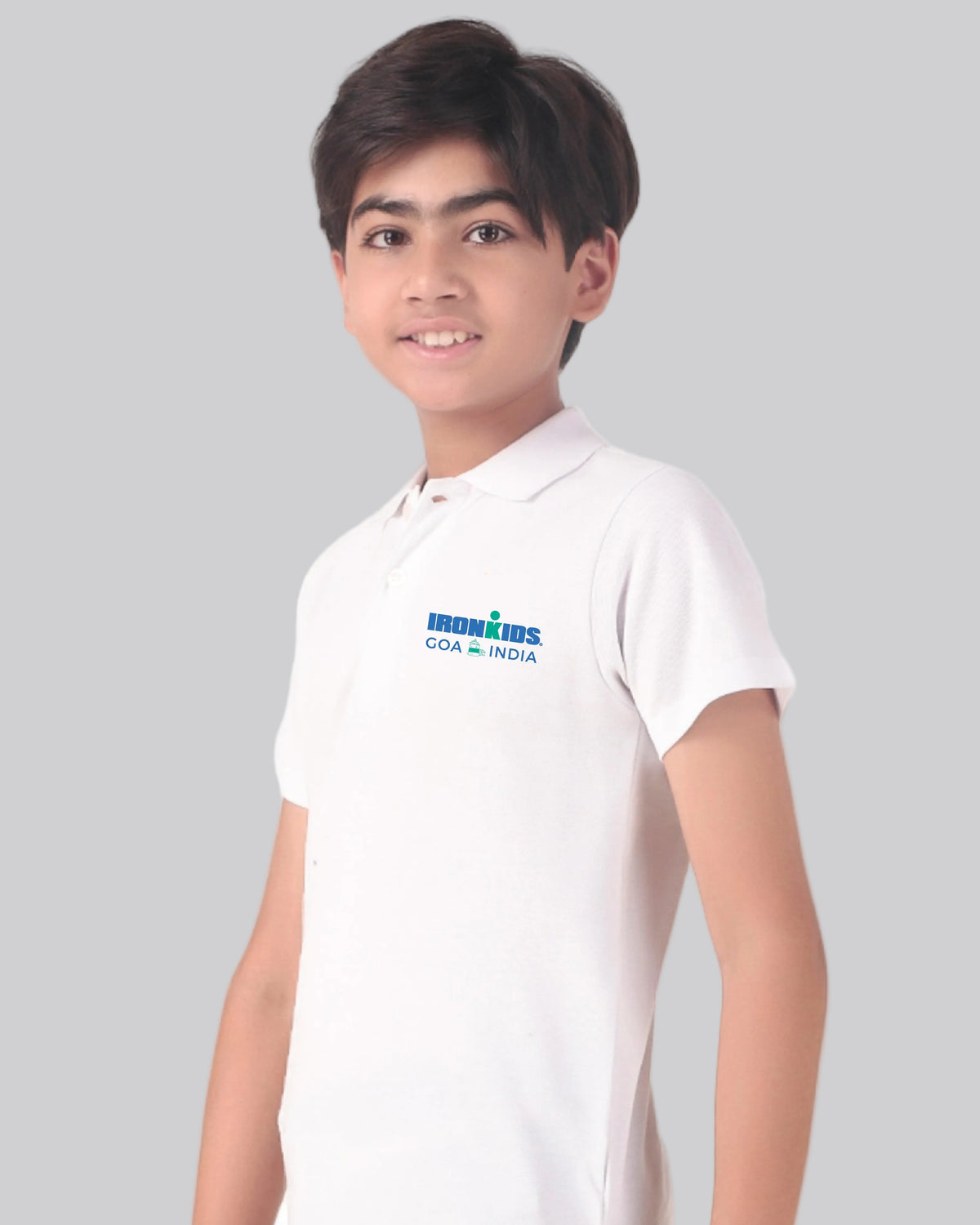 Unisex Polo White - Ironkids Goa
