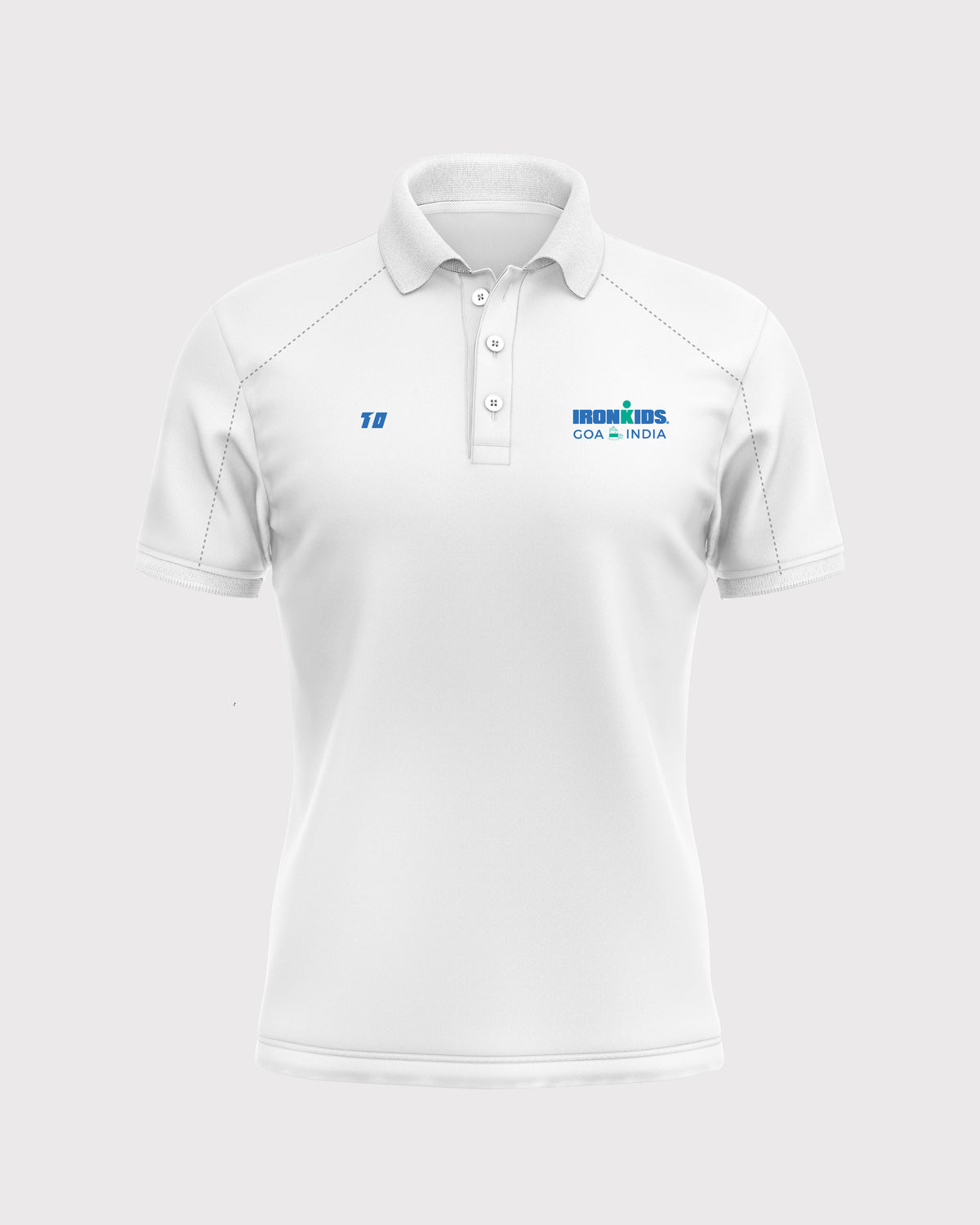 Unisex Matrix Polo White - Ironkids Goa