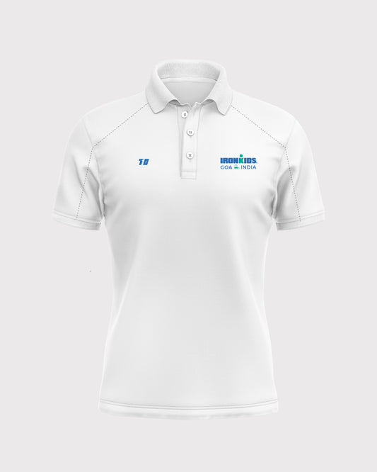 Unisex Matrix Polo White - IRONKIDS