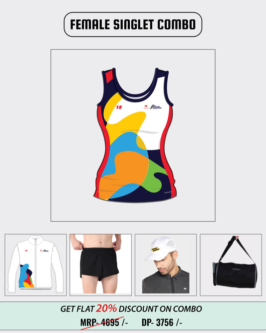 FEMALE SINGLET COMBO - JBG KOLKATA MARATHON 2026
