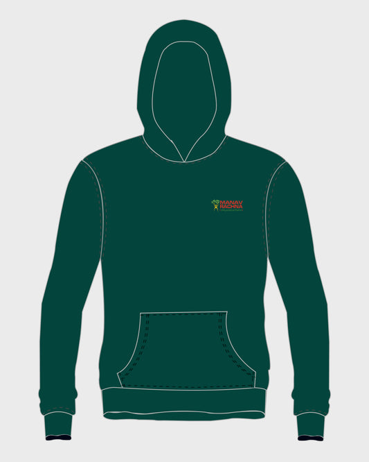 MRIS CLAN Hoodie Bottle Green - Manav Rachna