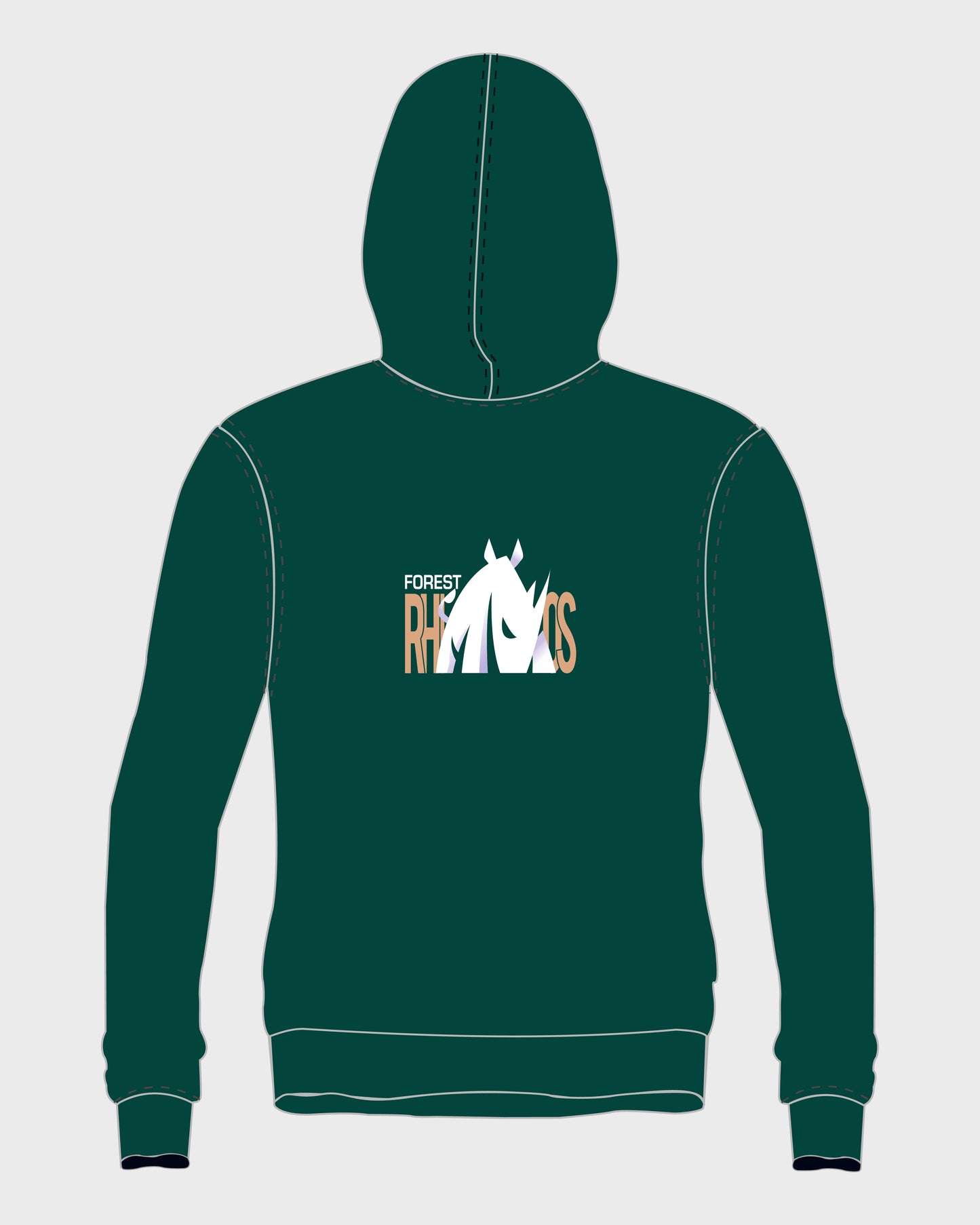 MRIS CLAN Hoodie Bottle Green - Manav Rachna