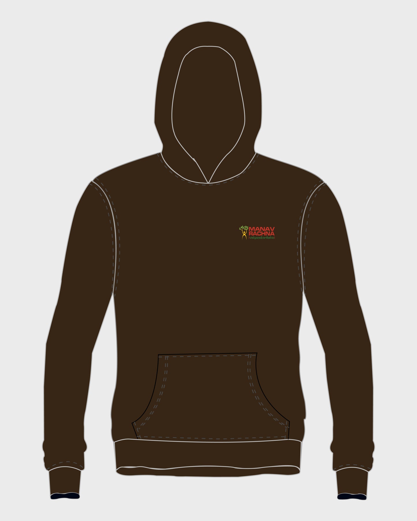 MRIS CLAN Hoodie Brown - Manav Rachna