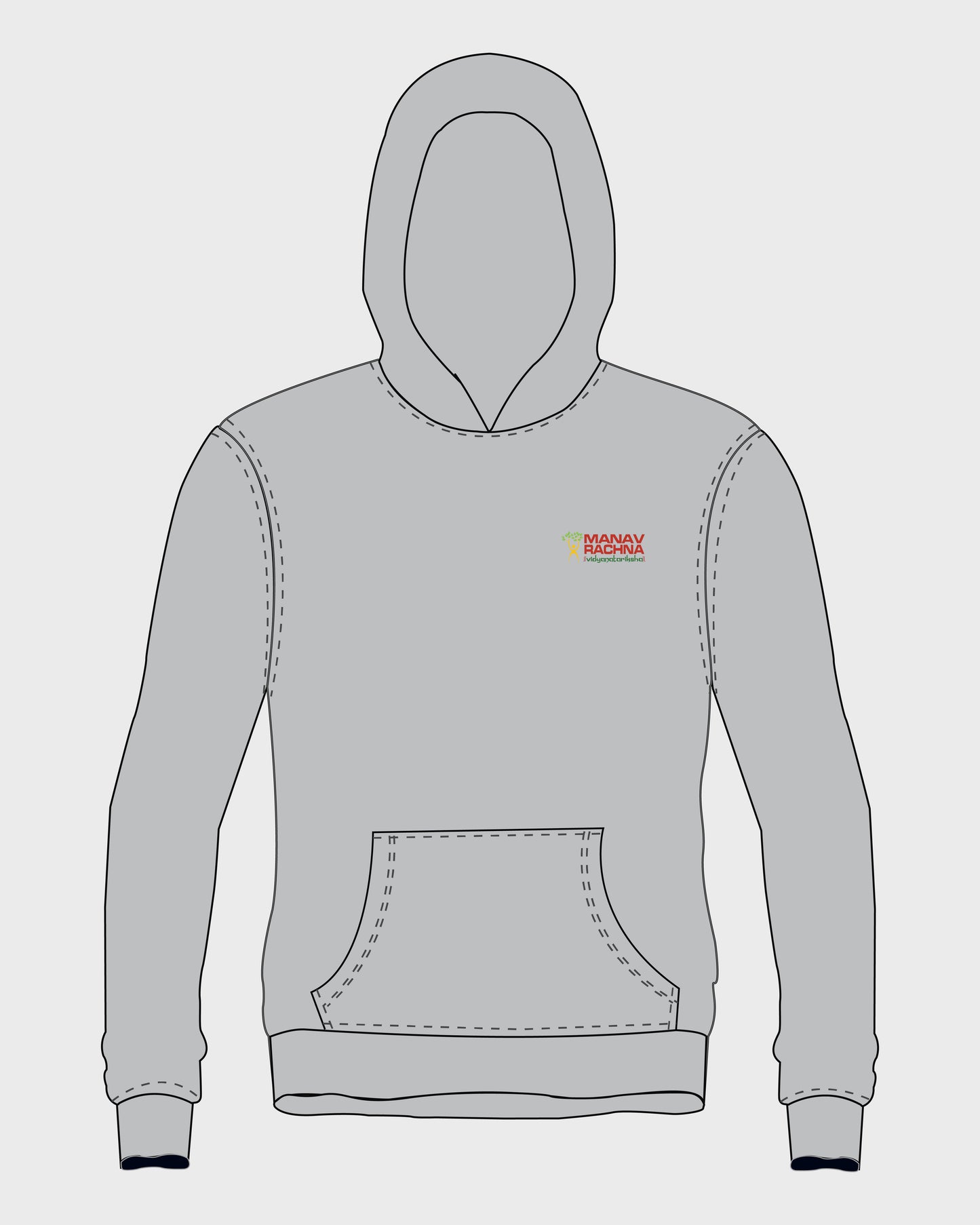 MRIS CLAN Hoodie Grey - Manav Rachna