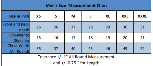 MALE FINISHER TEE- TSW 25K