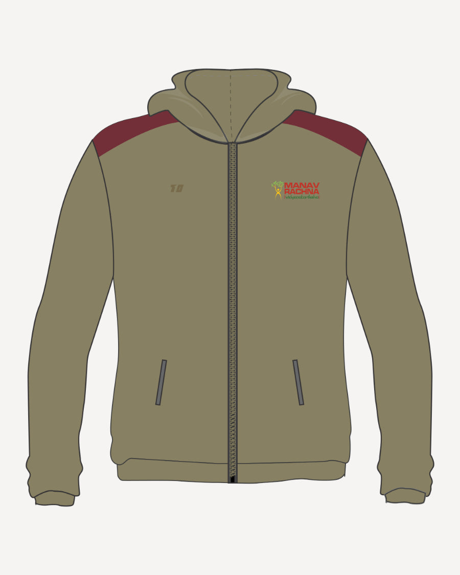 BEIGE/MAROON HOODIE - MRIS IB