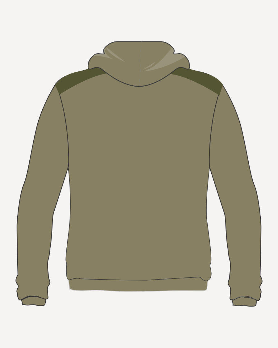 BEIGE/OLIVE GREEN  HOODIE - MRIS IB