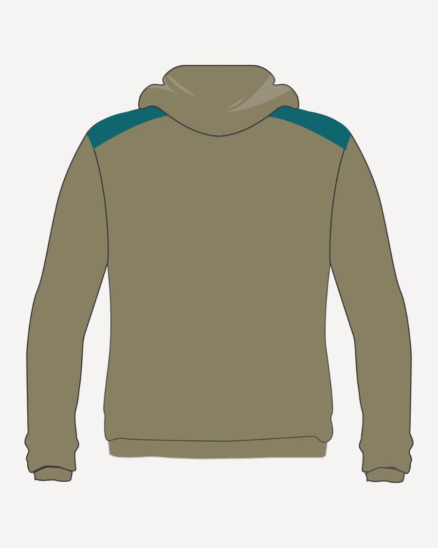 BEIGE/TURQUOISE HOODIE - MRIS IB