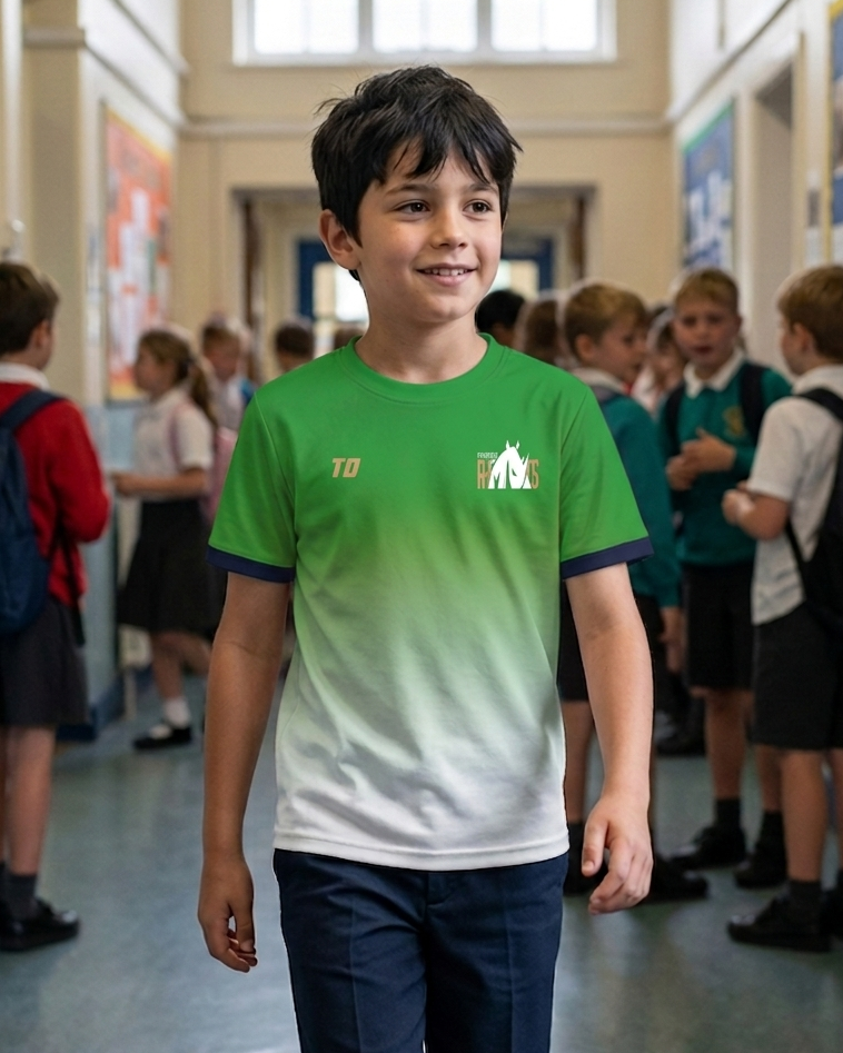 MRIS CLAN House Tee Green (Forest Rhinos) - Manav Rachna
