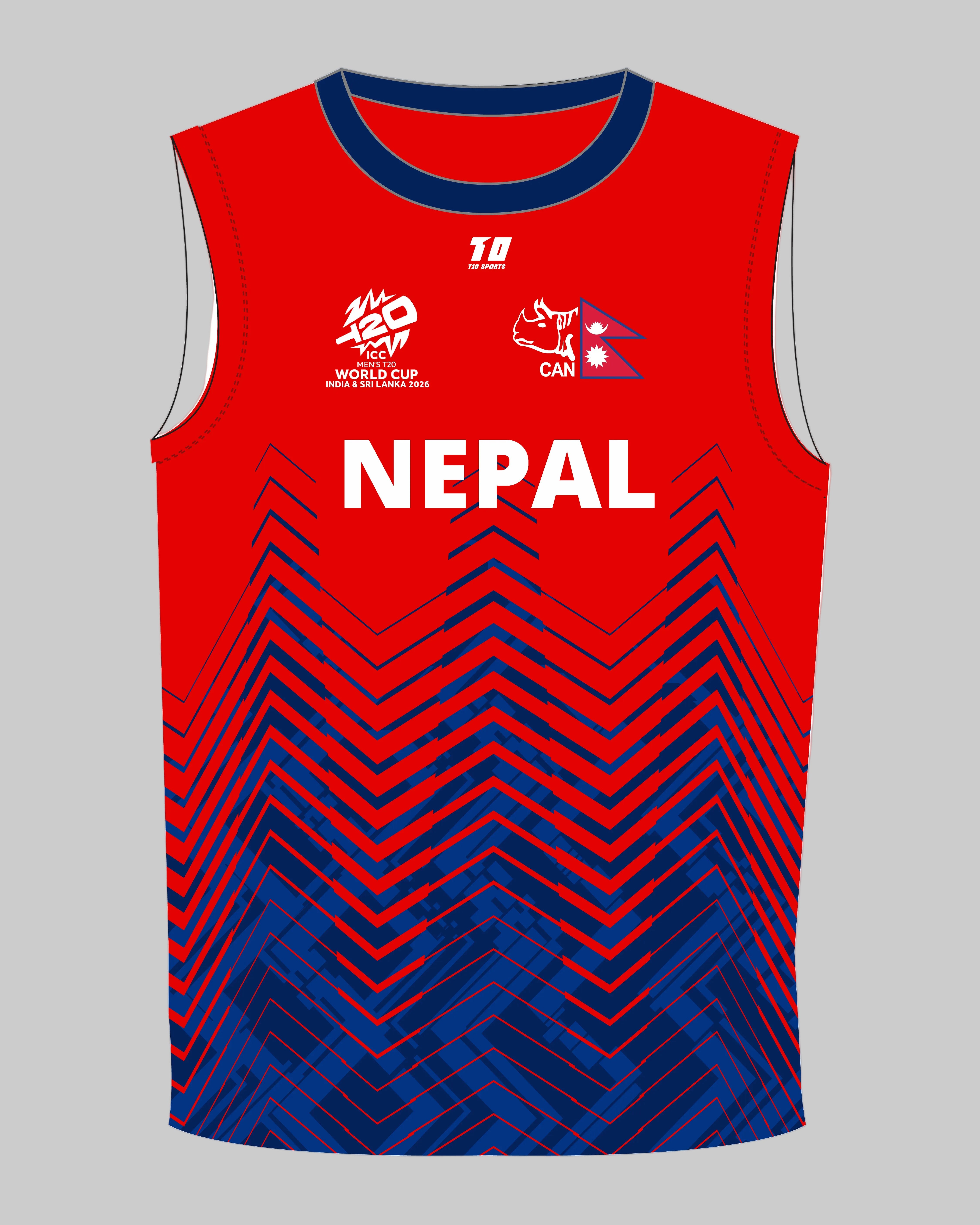 World Cup 2026 - Training Sleeveless - Nepal Cricket – T10-sports