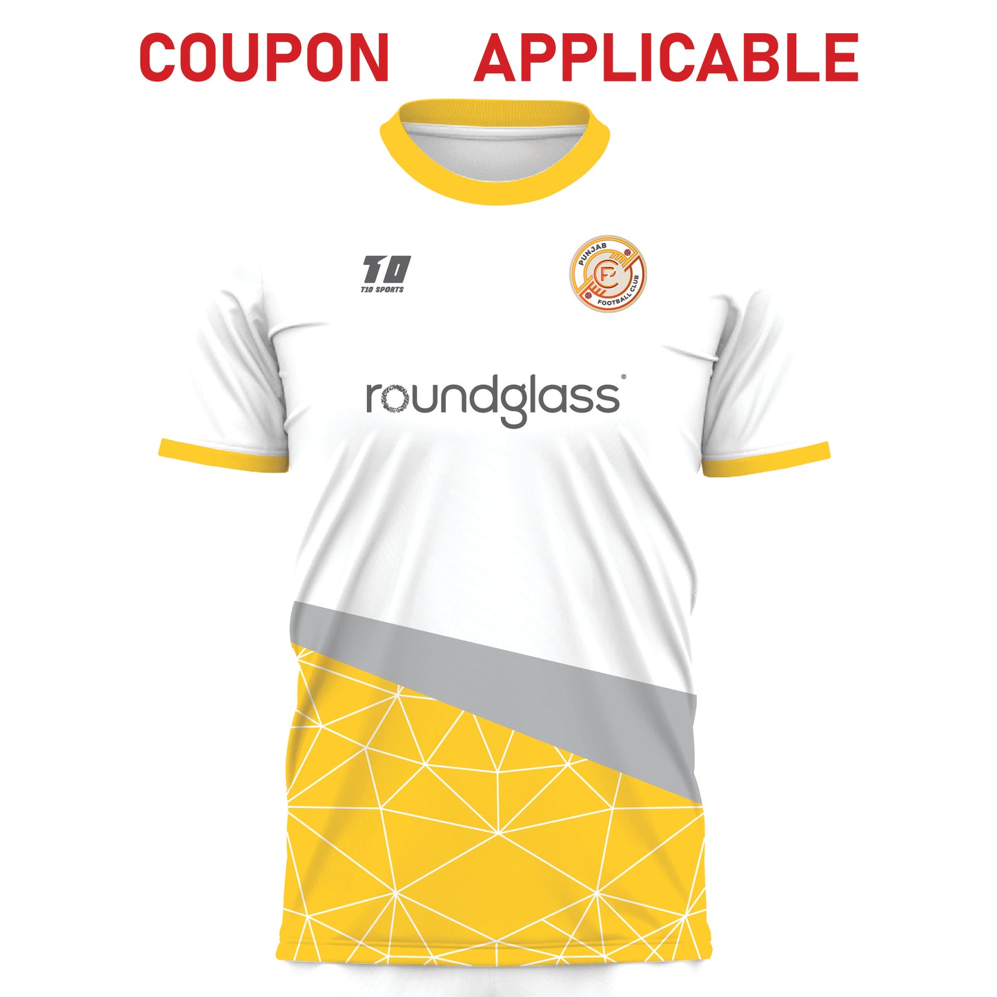 Round Glass Punjab FC Jersey Away