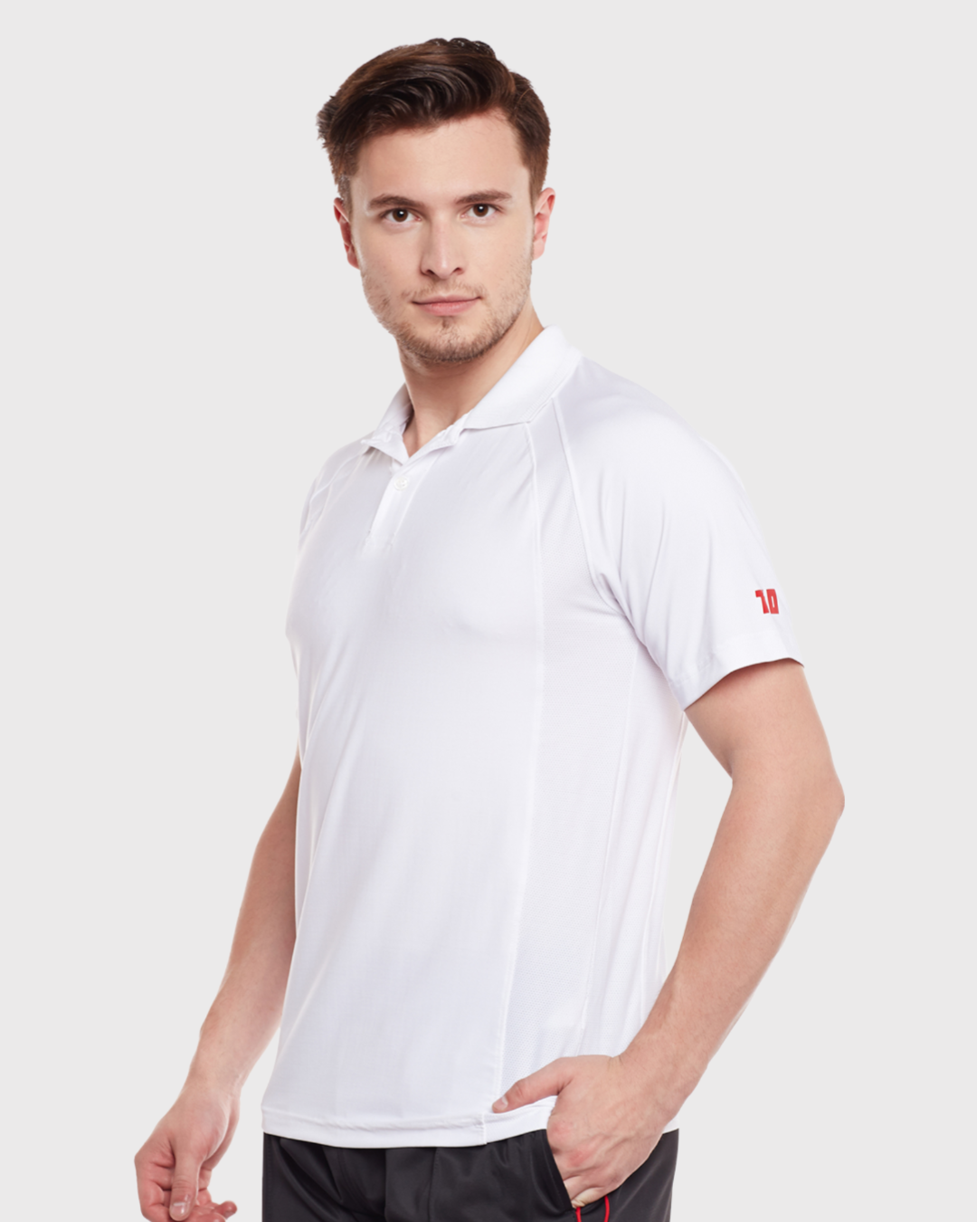 Streched Lycra Cricket Polo