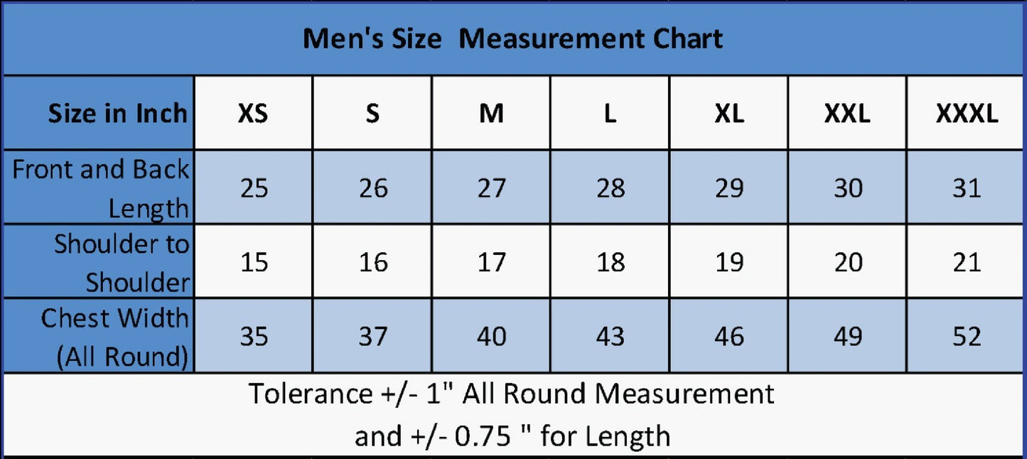 MALE FINISHER TEE- TSW 25K