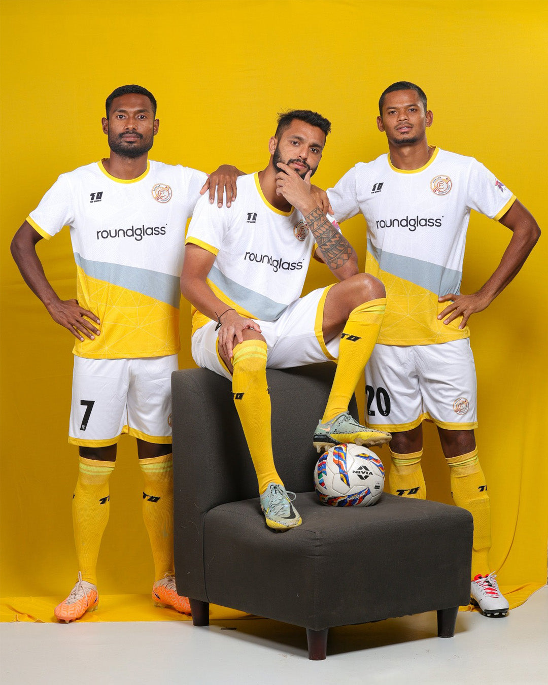 Round Glass Punjab FC Jersey Away