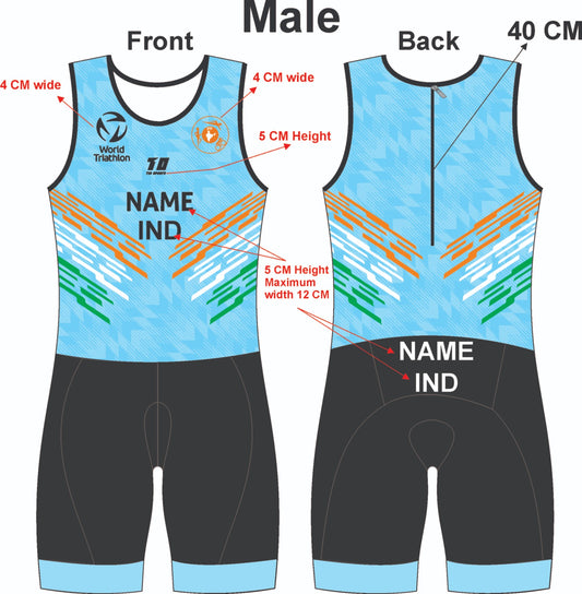 Male Trisuit New -Ed 2024 (Follow size chart 2nd image )