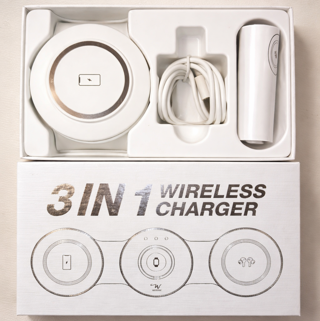 3 IN 1 Foldable Magnetic 18W Fast Wireless Charging Pad - Nomura