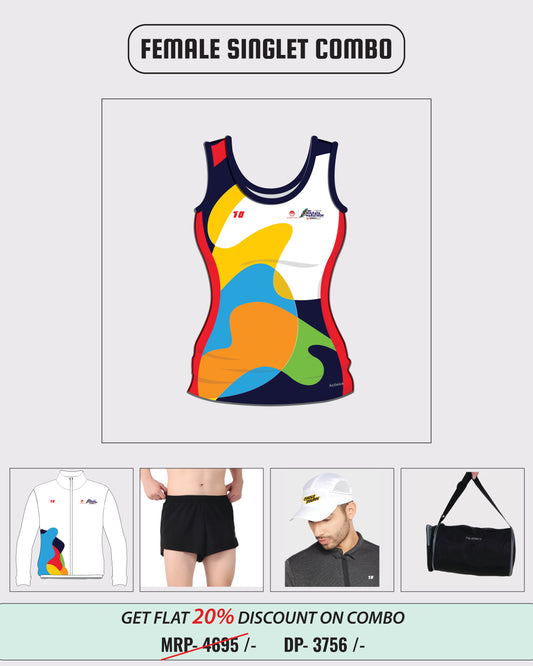 FEMALE SINGLET COMBO - JBG KOLKATA MARATHON 2026