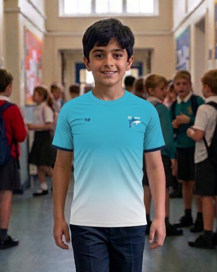 MRIS CLAN House Tee Aqua Blue (Water Sharks) - Manav Rachna