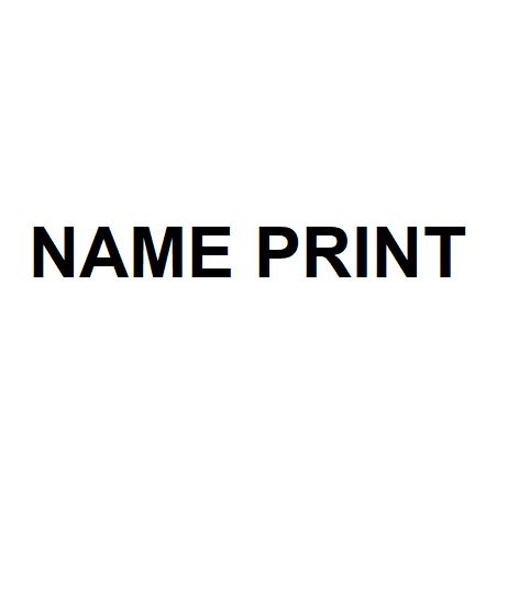 Name print HRS