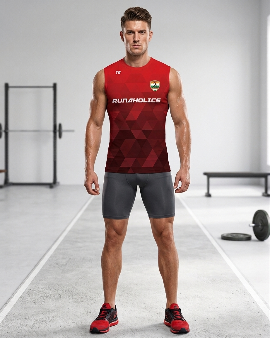 SLEEVELESS TEE MEN - RUNAHOLICS