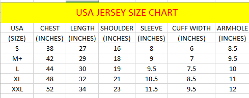 USA Playing Half Sleeves Jersey ED-22