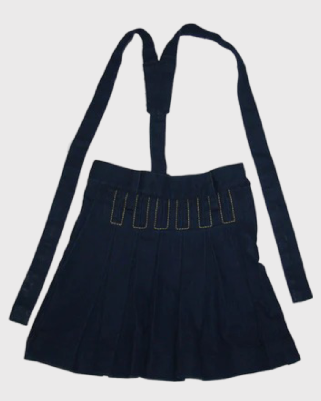 Jaipuria Classic Denim Skirts With Gallis