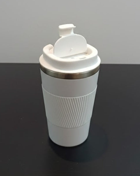 Travel Mug with Grip 510 ml (White, Black) - Nomura