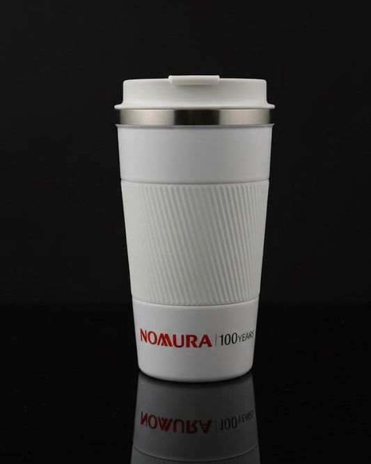 Travel Mug with Grip 510 ml (White, Black) - Nomura