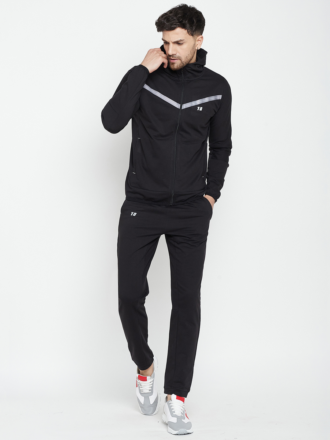Terry Tracksuit-Black - T10 Sports